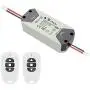eMylo Smart RF Motor Controller Switch Relay Wireless Remote Control Switch 12V Motor Switch 433Mhz for Rolling Door, Electric Curtains/Locks, Water Pump, DC 5V-24V with 2 Transmitters （1 Pack）