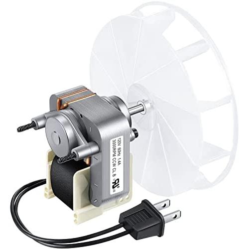 Bathroom Vent Exhaust Fan Motor Ceiling Replacement Wheel 99080166 Electric Motors Kit Compatible with Nutone Broan 70CFM 120V