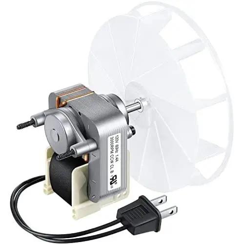 Bathroom Vent Exhaust Fan Motor Ceiling Replacement Wheel 99080166 Electric Motors Kit Compatible with Nutone Broan 70CFM 120V