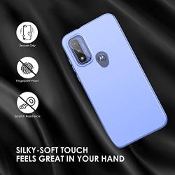 for Moto G Pure Phone Case: Protective Rugged Silicone Cover - Drop Full Protection Shockproof - Durable Aesthetic Matte Cases for Motorola Moto G Pure - Slim Cute Girly Phone Case (Light Blue)