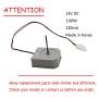LOOP9 4681JB1029H Evaporator Fan Motor Replacement Part Compatible with LG Kenmore Refrigerator Replaces 4681JB1027H EAU61644102 4681JK1004D 4681JK1004A