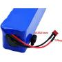 Jieoto 48V 7.8AH E-Bike Lithium Battery 7800mAh 13S3P Lithium-ion Battery Fits for 200W-500W Electric Scooters Motorcycle Riding Toys Electric GoKart with 2A Charger