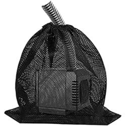 1Pcs Pump Barrier Bag, Black with Drawstring Pond Pump Filter Bag for Pond biofilters Aquarium Filtration and Outdoor Swimming Pool Media Bags(11.8