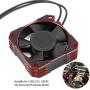 21000RPM RC Motor Cooling Fan, 8.5V 35MM Brushless RC Motor Heatsink, ESC Cooling Fan Heat Dissipation for 1/10 1/12 1/8 RC Car Sensored Brushless Motor(red)
