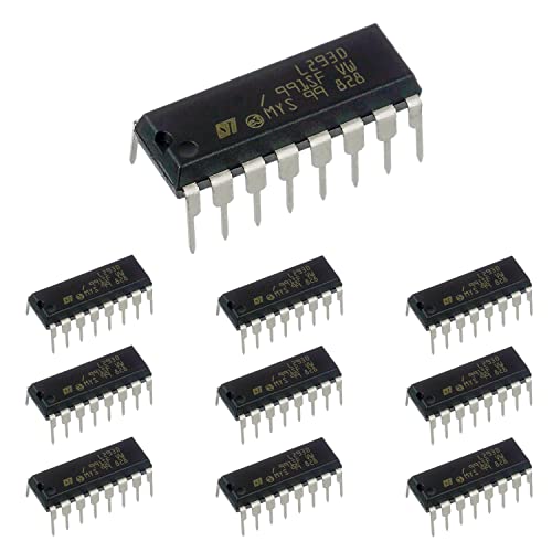 BOJACK 16-pin IC Stepper Motor Drivers Controllers L293 L293D （Pack of 10 Pcs）