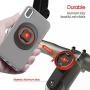 Bike Phone Mount for Mountain Bicycle, Universal Aluminum Road Bike Stem Cap Cell Phone Holder, Connect Quickly Riding Clip Stand, MTB Handlebar Clamp Quick Release for iPhone Samsung Google-Orange
