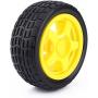 Yosoo Smart Car Robot Tire Wheel with DC 3-6v Gear Motor for Arduino DIY Robot(Pack of 4)