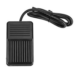 Foot Switch, 250V AC 10A Momentary Foot Pedal Controller Foot Operated On Off Switch Anti Slip Foot Pedal Switch for Table Drill Instrument Machine Tool(1M Cable)