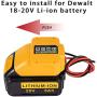Battery Adapter for Dewalt 20V Battery 18V Dock Power Connector 14 Gauge Robotics Good Power Convertor for DIY Ride On Truck, RC Toys and Work Lights Replacement for DCB205 DCB205-2 DCB204