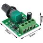 DC Motor Speed Controller MTQY 2PCS DC 1.8V-12V 2A 30W Low Voltage PWM 1803BK 1803B Adjustable Driver Switches with Control Knob