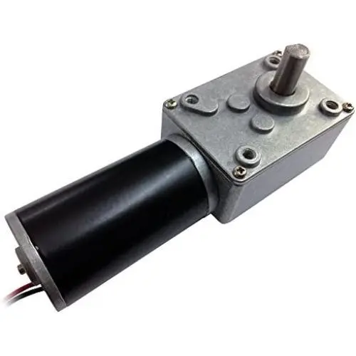 TSINY Small 12V 24 Volt Reversible High Speed 160rpm PM Electric DC Worm Gear Motor
