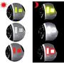 KOOU 30pcs Yellow Reflective Sticker Safety Warning Tapes Diamond Grade Waterproofs High Intensity Night Visibility Adhesive Decals for Helmet Motorbike 1.18in x 3.25in (3cm x 8cm)