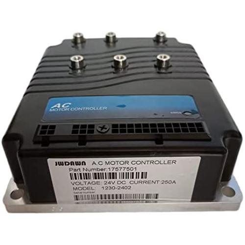 JWDAWN Motor Driver 1230 1230-2402 24V 250A AC Motor Speed Controller for Curtis Industrial Vehicle Material Handling Truck Personnel Carrier Golf Cart Pallet Stacker Accessories
