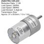 DC 24V Gear Motor Shaft 37mm , Learning & Education Science Kits & Toys Diameter Electric Gearbox Micro Speed Reduction Geared Motor[33R]