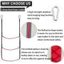 Boat Ladder, Rope Boat Ladder for Inflatable Boat, Kayak, Motorboat, Canoeing, Rope Boat Ladder with Reflective Strips, Easy to Carry Rope Ladder (3-Step)