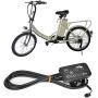 E Bike LED Display Controller LCD Display Panel Electric Bicycle 810 Ebike Scooter Brushless Motor Speed Controller Kit with 5 Wire Cable Control Panel