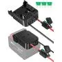 Power Wheel Adapter for Milwaukee M18 Battery,for Milwaukee Battery Adapter with Build-in Switch & Fuse, 3Pcs 30A Fuse, 12AWG Wire, Power Adaptor Dock for Milwaukee Tools, DIY Use for Toys/Truck