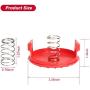 Eyoloty CMZST120SC CMZST0653 CMZST065 Replacement Spool Cap + Spring Compatible with Craftsman CMCST900 CMESTA900 CMESTE920 CMEST913 CMCST98020 CMESTHOS912 CMCST910 Weedwacker String Trimmers