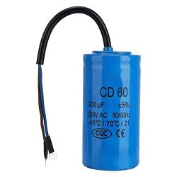 200uf 250V AC Motor and Fan Starting Round Capacitor 50/60 Hz,Switching Capacitor for Air Conditioners Compressors and Single Phase Motors