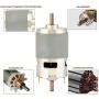 775 DC 12V/24V 50W High Torque Electric Motor, 4500/9000RPM Dual Output Shaft Ball Bearing Electric DC Motor Driver for DIY Parts by Walfron (24V9000RPM)