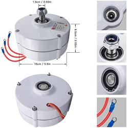 Marsrock 600r/m 100W 12V or 24V Permanent Magnet Generator AC Alternator for Vertical or Horizontal Wind Turbine 100W Wind Generator (12V)