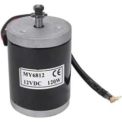 Brushed Motor, MY6812 12V 120W High Speed Small Brush Motor with Belt Pulley Electric Scooter E Bike Accessory