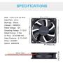 GDSTIME 80mm x 20mm 8020 12V Dc Brushless Cooling Fan Sleeve Bearing 2Pin