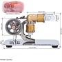 DjuiinoStar DLTD-303 and Mini Hot Air Stirling Engine DHA-BS-301 Bundle