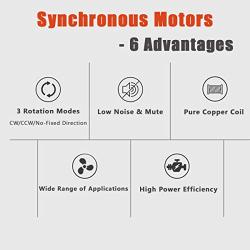 Affordable1 Piece 4 Size AC 100V-127V 4W 50/60Hz Synchronous Motor (15-18 RPM)