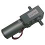 IRUI DC 12V/24V Speed Adaptable Durable Carbon Brush Turbine Worm Speed Reduction Gear Motor (24V 1.8A 40RPM 20Kg.cm, Dual shaft)