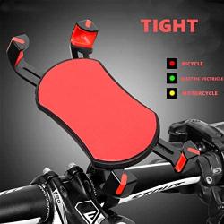 Bike Phone Mount, Universal Bicycle Cell Phone Holder 360¡ãRotation Adjustable Motorcycle Handlebar Phone Mount Anti Shake for iPhone Xs Max XR X 8 7 6 Plus, Samsung S10+ S9 S8, Note 10 9 8, Black