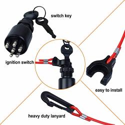 175974 Boat Key Switch Ignition and Safety Lanyard Assembly Replacement for OMC Johnson Evinrude Motor 40-200HP Outboard Motor Replace 5005801 357868