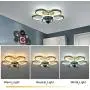 Ceiling Fan with Lights,20 Inch,3 Color Temperatures,3 Gear Wind Speed Fan,Ceiling Fans with Lights and Remote,Ceiling Lights with Fan for Dining Room,Celingfans with Light,Bedroom Ceiling Fan