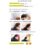 3T-SISTER Helmet Pigtails Gradient Ramp Helmet Braids Ponytail Helmet Hair with Suction Cup with Bowknot or Rose for Motor Bike 1PCS 24inch Many Colors (Helmet not Included)