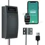 zegoal Smart Wi-Fi Garage Door Opener Remote, APP Control, Compatible with Alexa, Google Assistant, No Hub Needed with Smartphone Control (Black), wifi smart garage door opener