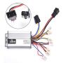 Aftermarket Controller 48v 1000w for Brushed Electric Motor Engine Scooter with Black Battery Connector Terminal