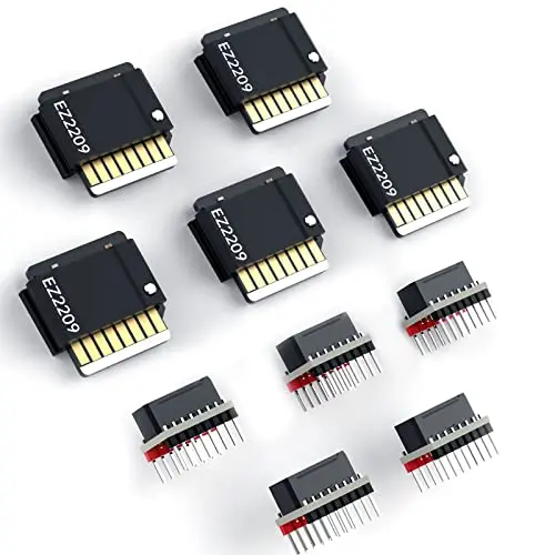 BIGTREETECH EZ2209 V1.0 Stepper Motor Driver, 5pcs Stepstick Mute EZ2209 with Stepper Driver Adapter Compatible with SKR 3/SKR V1.4 Turbo/Octopus 3D Printer Controller Main Boards