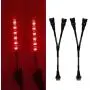 Kingshowstar 2PCS Flexible LED Strip Light and 2 PCS 1 Female to 2 Male Splitter for Motorcycle LED Light Kit