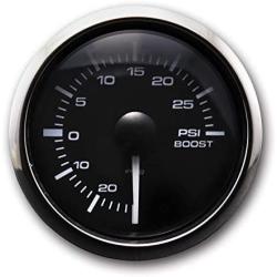 MOTOR METER RACING White Amber 30 PSI Boost/Vacuum Gauge Kit Includes Pressure Sensor Waterproof Pin-Style Install