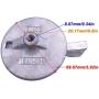 Boat Motor 6J9-45371-00 6J9-45371-01 6K1-45371-02 Trim Tab Skeg Anode for Yamaha Outboard Engine 115HP 150HP 175HP 200HP, fits Sierra 18-6035