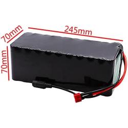 Wnicek 48V 10Ah Lithium-ion Battery Pack Suitable for 200W 250W 350W 500W 750W 1000W E-Bike Motors for Electric Scooter Electric Tools Moped Scooter with Charger