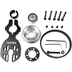 vanpro DIY Electric Skateboard Brushless Motor Mount Bracket /80MM 90MM 97MM 100MM Pulley Wheel KIT Belt 5M