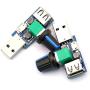 CenryKay DC 5V USB Fan Stepless Speed Controller Regulator Input DC4-12V to 2.5-8V and Speed Control Knob with Switch Function（4PCS)