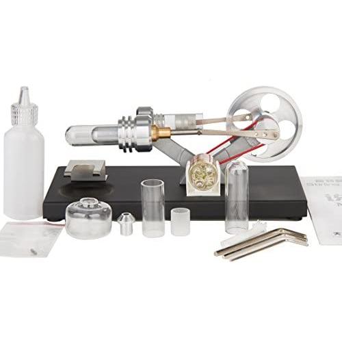 Sunnytech Hot Air Stirling Engine Education Toy Electricity Power Generator LED (FD03M)