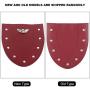 Qiilu Motorcycle Fender Mud Flap, Stable Motorcycle Modification Mudguard Cover Front Fender Mud Flap Accessories to Protect Your Tires (Red)