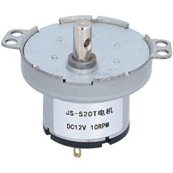 Gear Motor,JS-520T DC Gear Motor DC12V 10RPM Gear Motor Reduction Geared Box Equipment