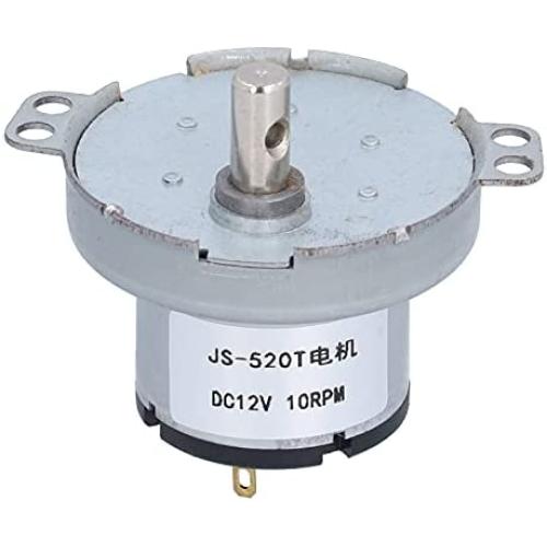 Gear Motor,JS-520T DC Gear Motor DC12V 10RPM Gear Motor Reduction Geared Box Equipment