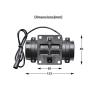 DC 12V Vibrating Motor Nylon Housing with Speed Regulator Truck Anti-Fatigue Vibrator for Vibration Screen Massage Bed, Black