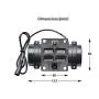 DC 12V Vibrating Motor Nylon Housing with Speed Regulator Truck Anti-Fatigue Vibrator for Vibration Screen Massage Bed, Black DC 12V Vibrating Motor Nylon Housing with Speed Regulator Truck Anti-Fatigue Vibrator for Vibration Screen Massage Bed, Black