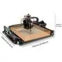 FoxAlien CNC Router Machine 4040-XE, 300W Spindle 3-Axis Engraving Milling Machine for Wood Metal Acrylic MDF Nylon Carving Cutting Arts and Crafts DIY Design